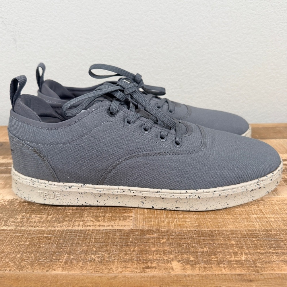 True Linkswear Eco Knit Golf Shoes Mens 12 Grey Ripstop Spikeless Sneakers
